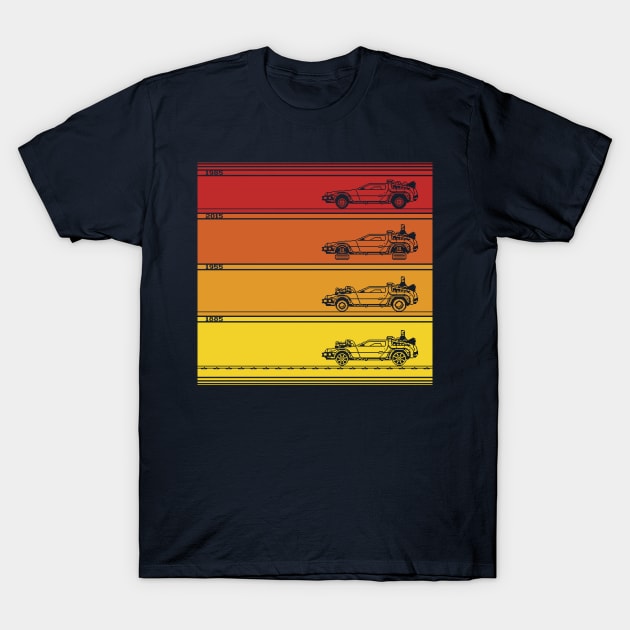 Retro Back To The Future T-Shirt by Mauru